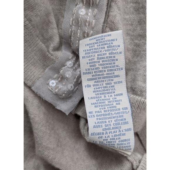 Boden Wool Sequined Embellished Snap Cardigan - Picture 8 of 8